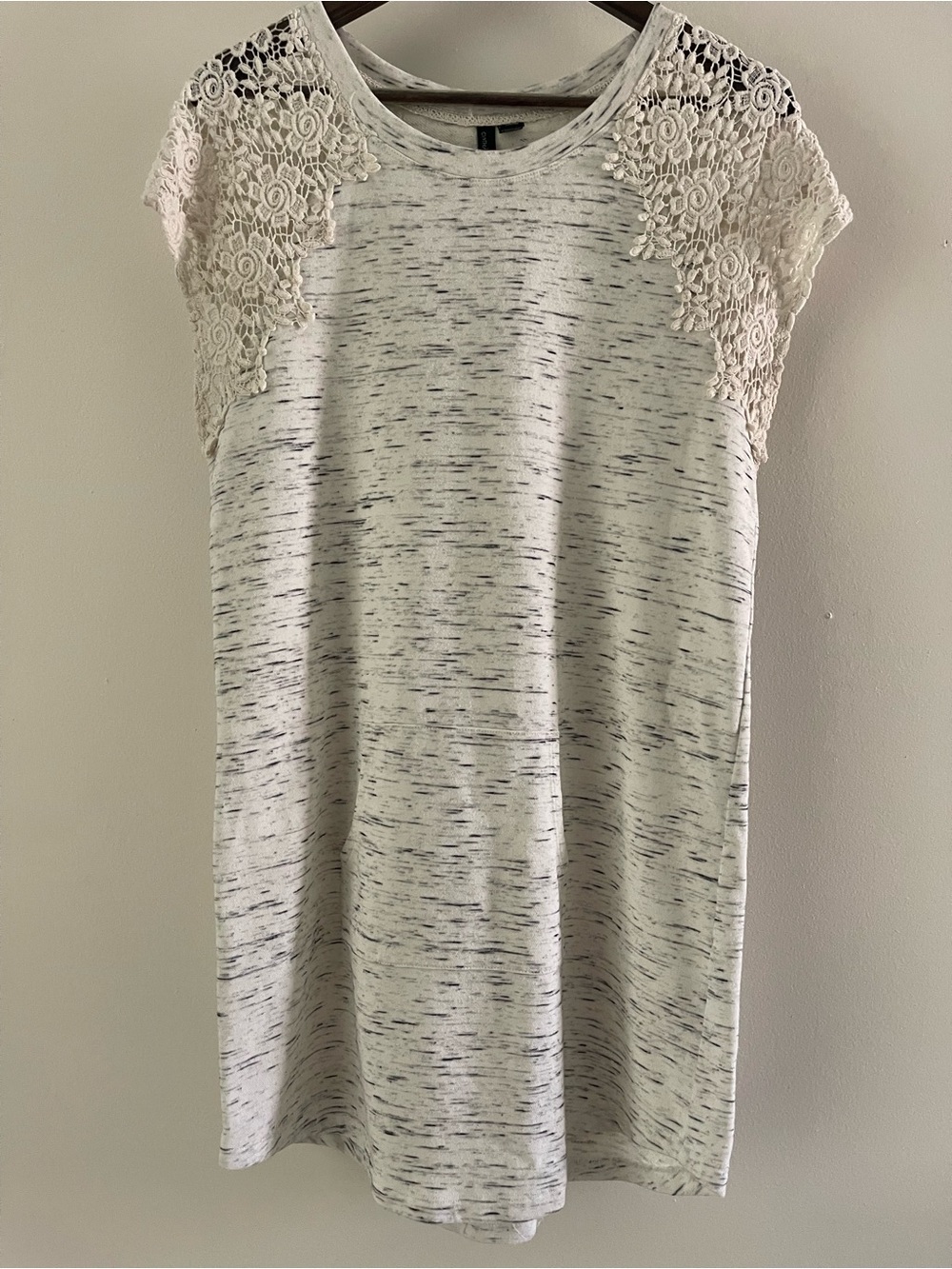 Cynthia Rowley Space Dye Lace Shift Dress L